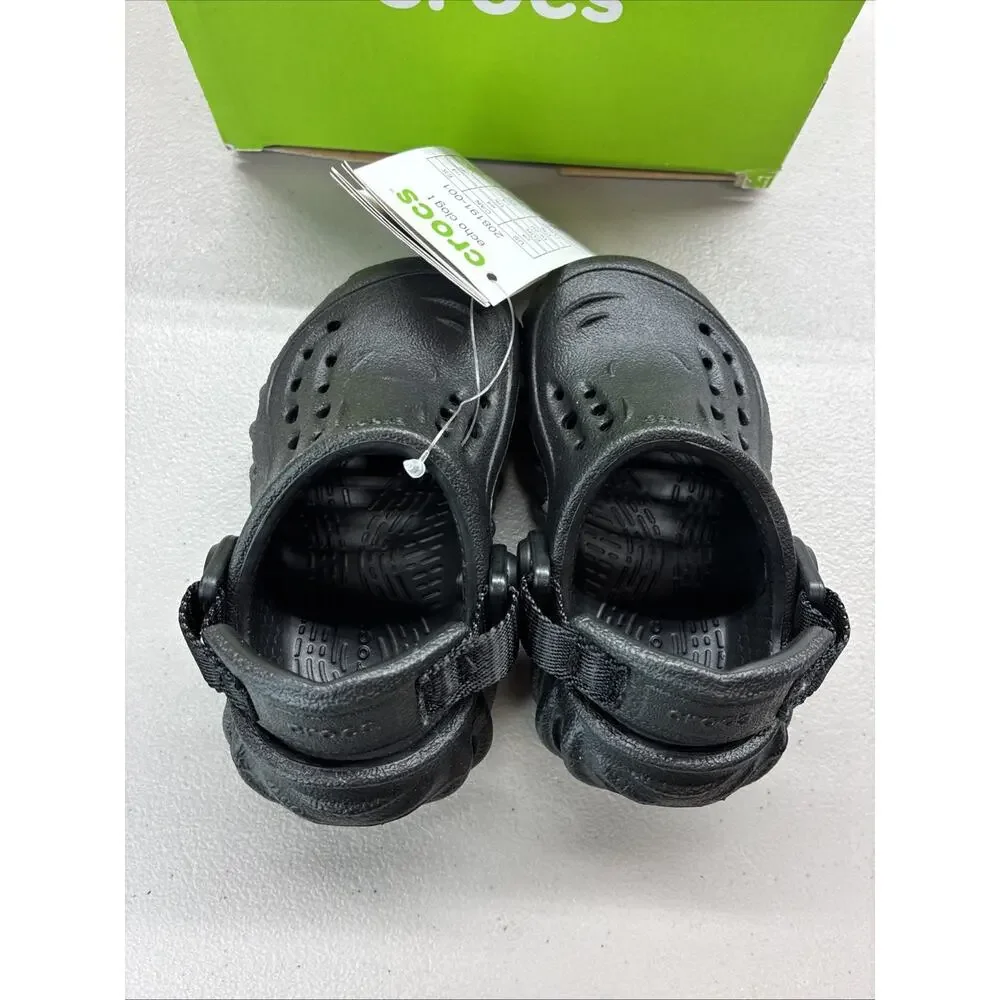 Kids Crocs Echo Clog T Black – 208191-001 C4 4c New With Box